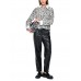 Marccain Sports - BS 5121 W82 - Katoenen blouse met luipaard print 